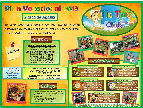 Plan Vacacional