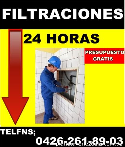 Plomería filtraciones 24 horas maracaibo