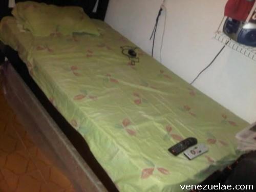 Vendo televisor, caminadora manual y cama individual con colchón.