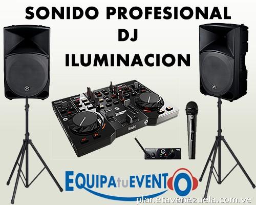 Alquiler De Sonido Profesional, Dj, Luces Para Tu Evento