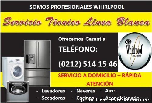 Whirlpool, taller de servicio técnico de reparación de lavadora, secadoras, cocinas, nevera y hornos