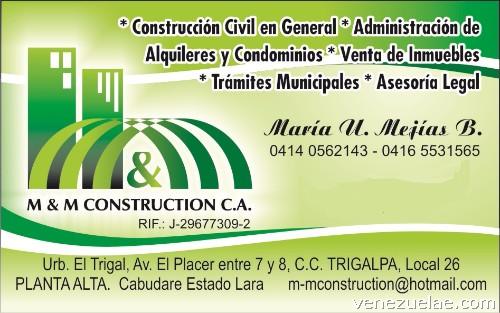 M&m Construction C.a.