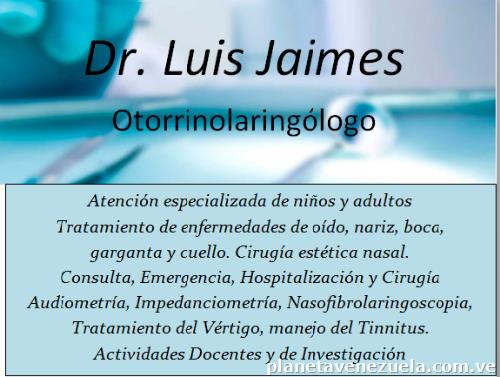 Dr. Luis Jaimes Otorrinolaringólogo
