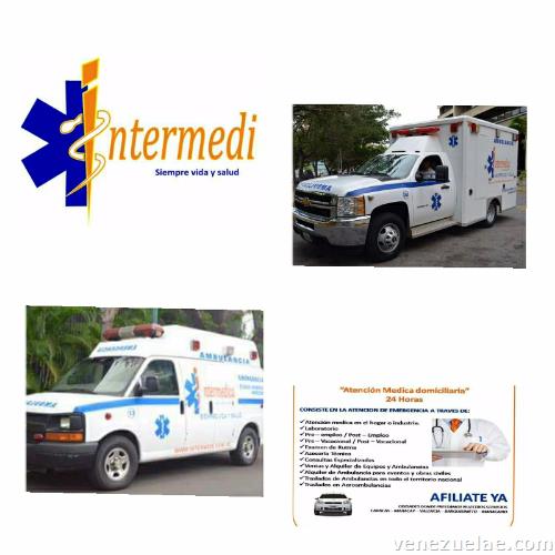 Servicio de Ambulancias traslados de pacientes alquiler para Eventos y Planes Vacacionales