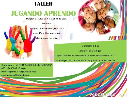 Taller Jugando Aprendo para niños
