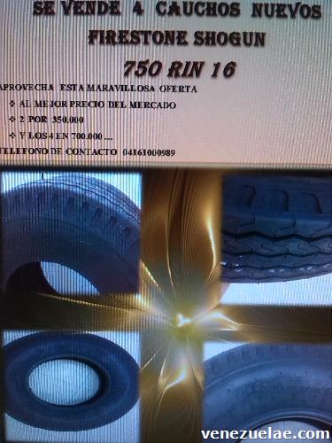 750 Rin 16 Nuevos Firestone Shogun