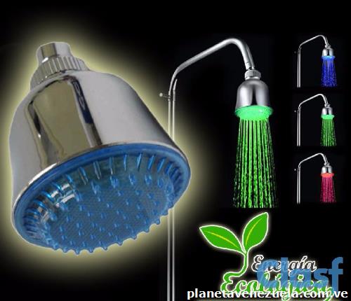 Ducha Iluminada Led Se Activa Con Agua (enroscalo Y Listo)