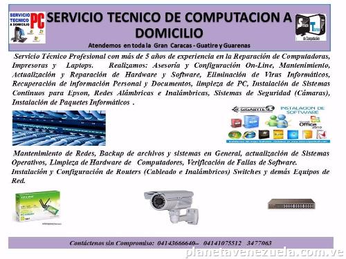 Reparación de Computadoras a domicilio