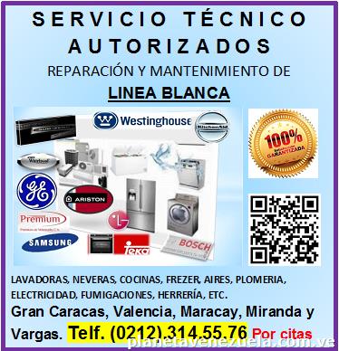 Reparaciones de línea blanca, lavadoras, neveras, cocinas. Hornos, lavavajillas, campanas, etc.