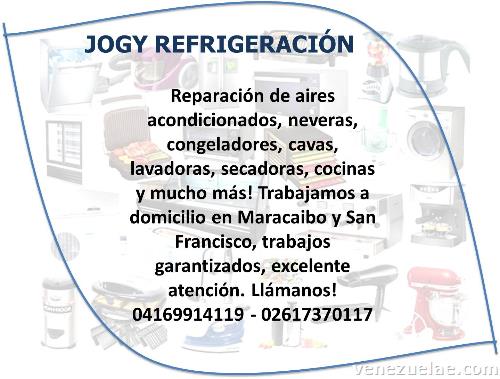 Reparación de neveras, lavadoras, secadoras, aire acondicionado