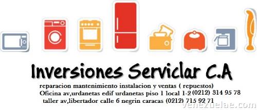 Inversiones Serviclar Se Encarga De Reparaciones De Línea Blanca