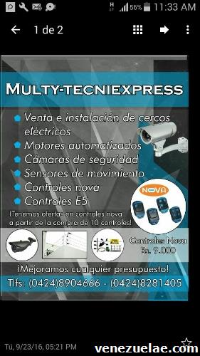 Venta e instalación de sistema de seguridad