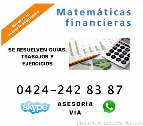 Clases De Contabilidad Y Matemáticas Financieras En Venezuela
