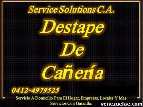 Destape De Cañería Service Solutions C. A Valencia