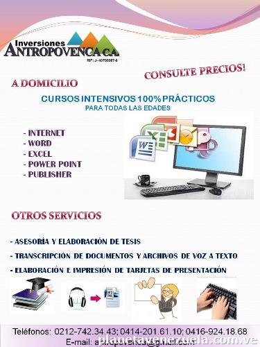Asesoría Y Elaboración De Tesis / Cursos A Domicilio