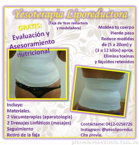 Yesoterapia Liporeductora Modeladora, Faja De Yeso, Cintura De Avispa
