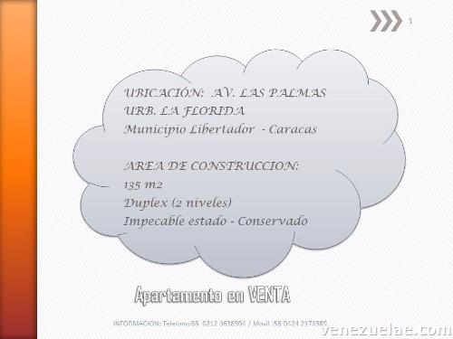 Se Vende Apartamento En Urb. La Florida Av. Las Palmas