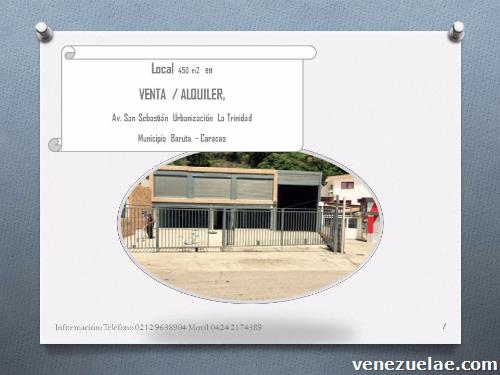 Se Vende Local Comercial, Av San Sebastián, La Trinidad
