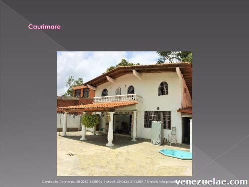 Quinta En Venta, Caurimare