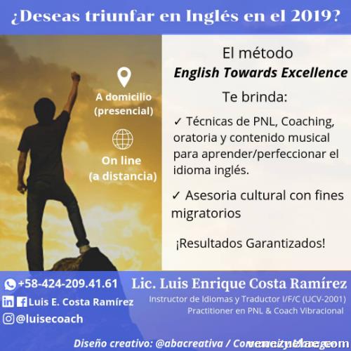Se dictan clases de Inglés a domicilio/on line