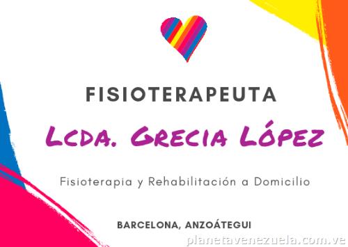 Lcda. Grecia López Fisioterapeuta