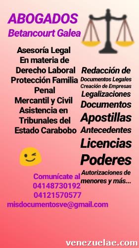 Abogados Asesores Legales Valencia Carabobo