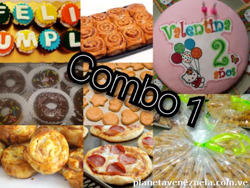 Combo de dulces, pasapalos y tortas para eventos