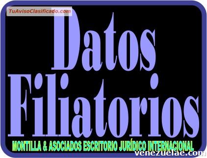Apostilla de datos filiatorios en Venezuela