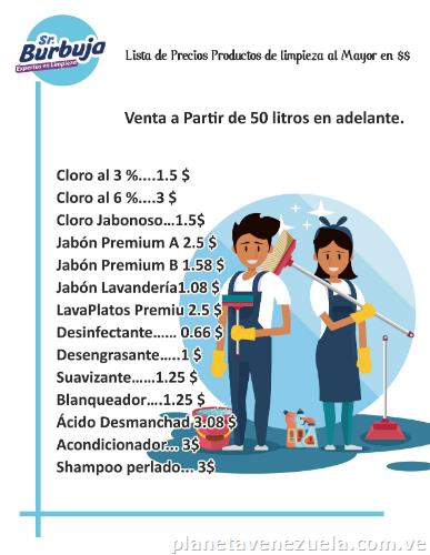 Materia prima para fabricación productos de limpieza e higiene