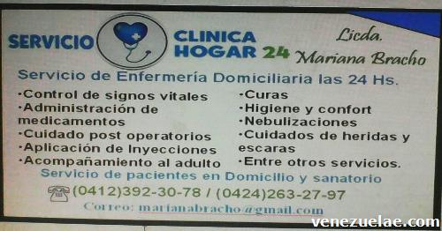 Servicio de Enfermería a Domicilio las 24horas