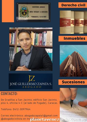 Abogado Civil (inmuebles, Sucesiones, Divorcios, Títulos supletorios, Poderes) en Caracas.