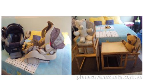 Venta De Garaje 2 Silla de comer para Bebé. 2 Porta bebé Graco. 1 cambiador portátil Graco.
