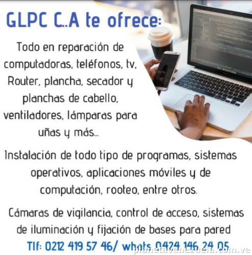 Reparación teléfonos computadora instalación cámaras de seguridad
