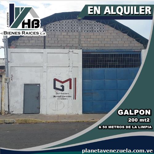 Alquila Galpón Av principal La Limpia