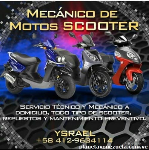 Mecánico y electricista de motos chinas scooter