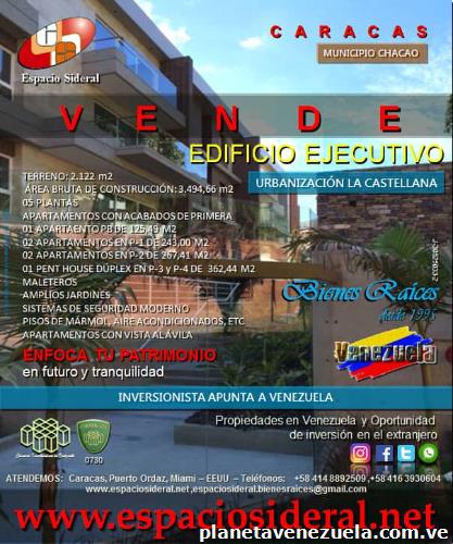 Se Vende Edificio Ejecutivo - La Castellana - Municipio Chacao Caracas,