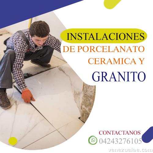 Servicio Instalación Cerámica, porcelanato y granito Maracay