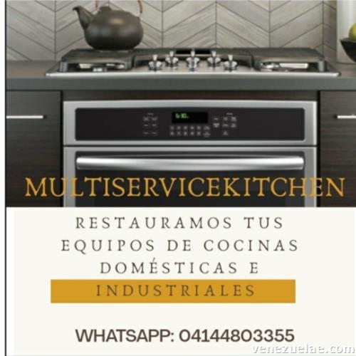 Servicio técnico en Reparación y Mantenimiento de equipos de Cocinas Domésticas e Industriales