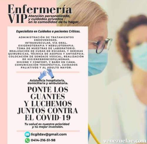 Enfermera a domicilio.