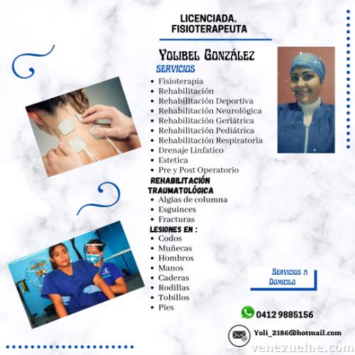 Lic. Yolibel González Fisioterapeuta