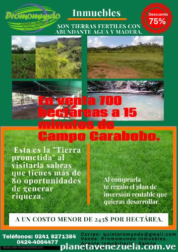 La tierra prometida esta solo a 15 minutos de Campo Carabobo en Valencia por un precio alcanzable.