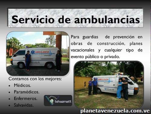 Ambulancias Tehazmatt, materiales peligros, asesorías en licencias, capacitaciones y mas.