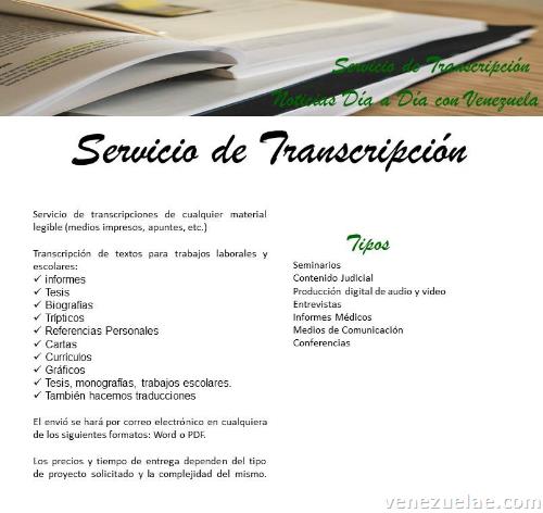 Servicio De Transcripciones