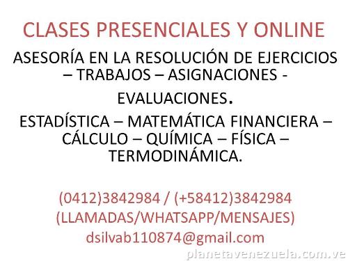 Estadística - Matemática Financiera - Cálculo