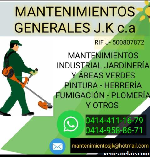 Mantenimientos Generales Jk c. a