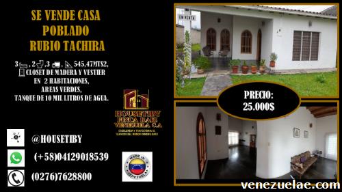 Vendo Bella Casa En El Poblado De Rubio Táchira