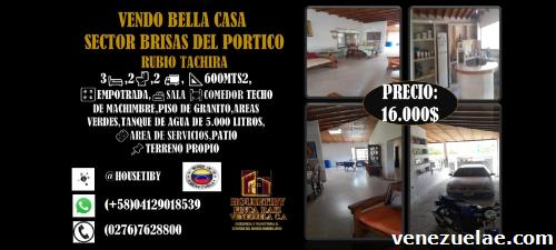 Se Vende Casa Tipo Quinta Brisas Del Pórtico Rubio Táchira