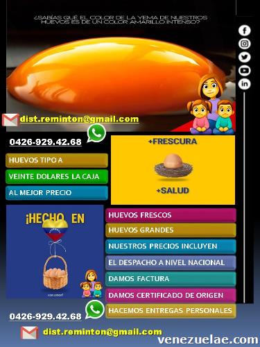 Vendemos Huevos tipo A y Leche La Campiña al mayor