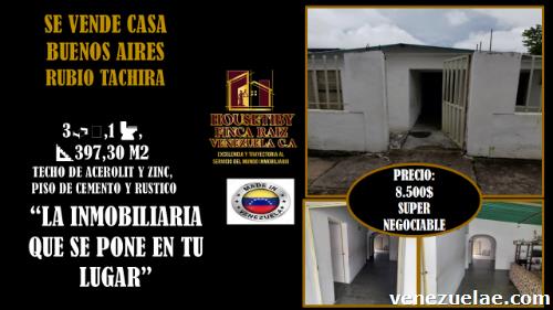 Vendo Casa Que Puede Ser Remodelada En Buenos Aires Rubio Táchira