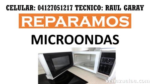 Reparación de hornos microondas en caracas guatire 04127051217